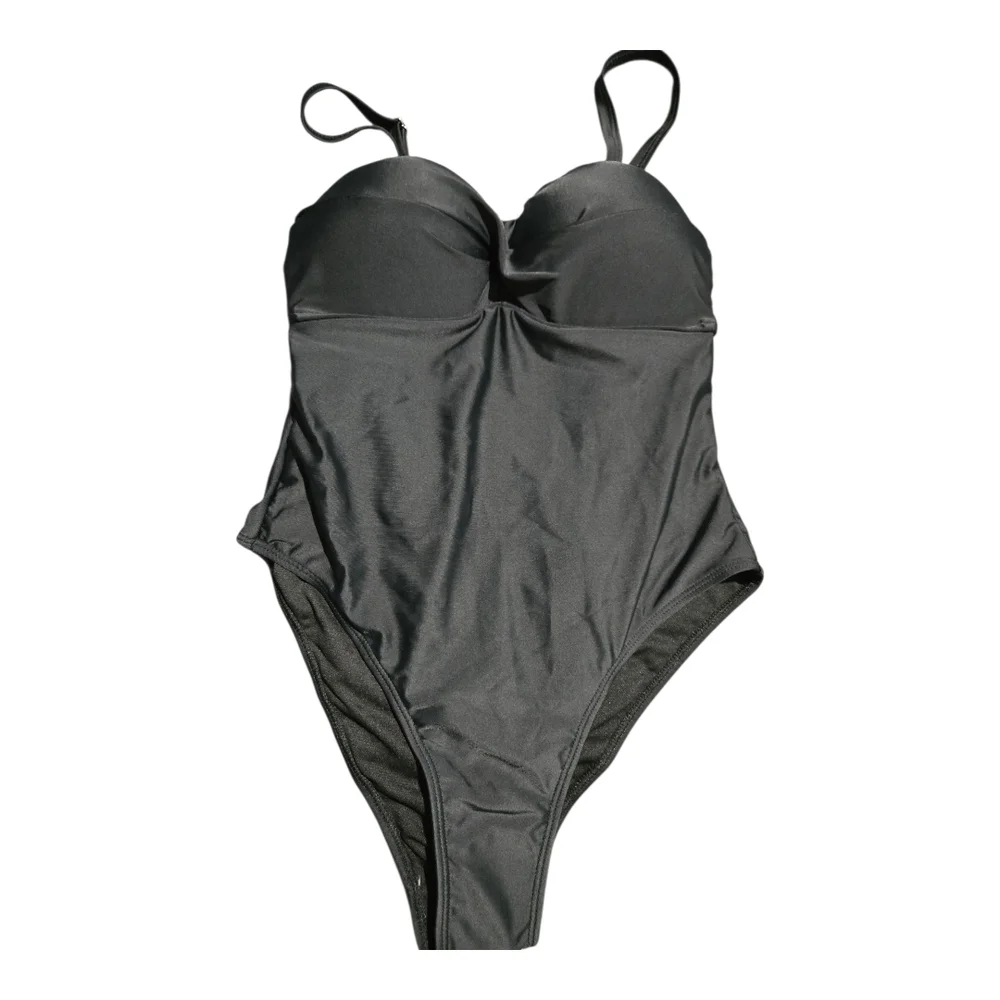 Tahari Black Classic One Piece Swimwear, MEDIUM